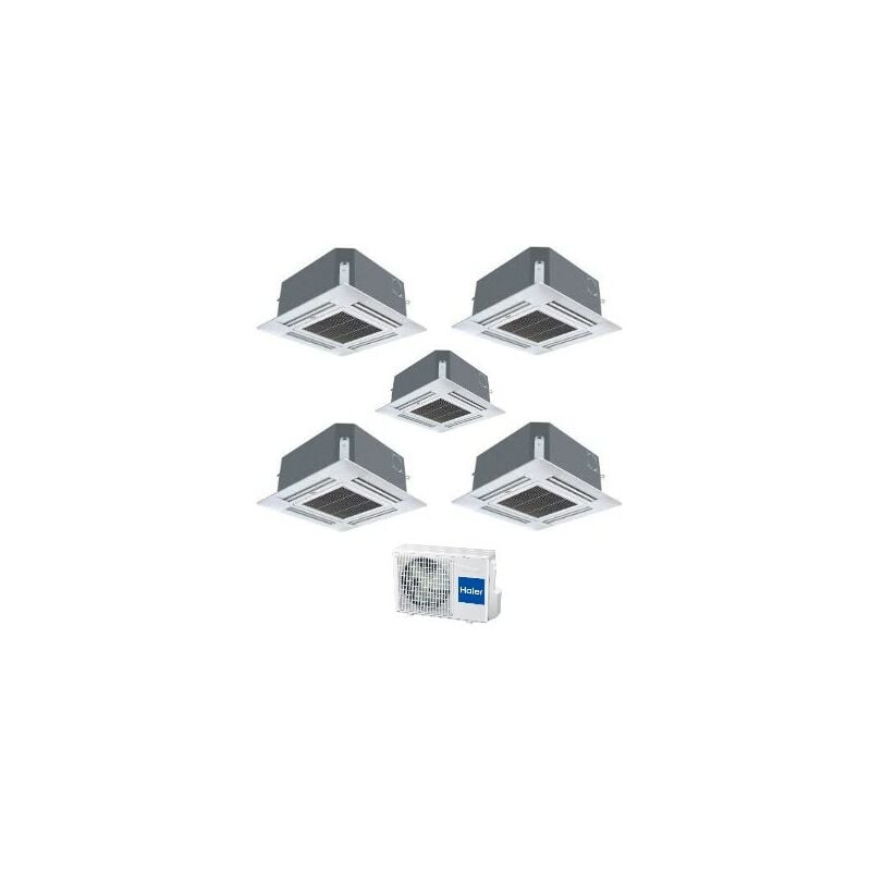 Haier - Penta Split Cassette Climatiseur Classic Power Supermatch 9+9+12+12 avec 5U34HS1ERA R-410 9000+9000+12000+12000