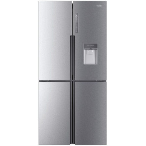 Haier RTG684WHJ Frigorifero Side by Side Capacita' 456 Litri Classe energetica F Total No Frost Compressore Inverter 180 cm Argento