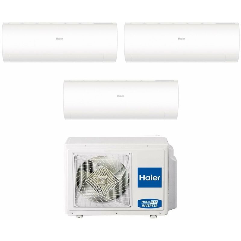 Haier - Trial Split rèversible Air Conditioner Series pearl 9+9+9 avec 3U55S2SR3FA R-32 Wi-Fi Integrated 9000+9000 - Nouveau