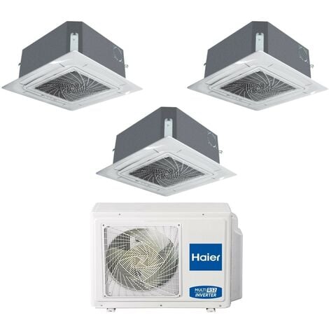 Haier Trial Split Inverter-Kassetten-Klimagerät 620 9+9+12 mit 3U55S2SR3FA R-32 Wi-Fi Optional 9000+9000+12000 mit Gitter Inklusive