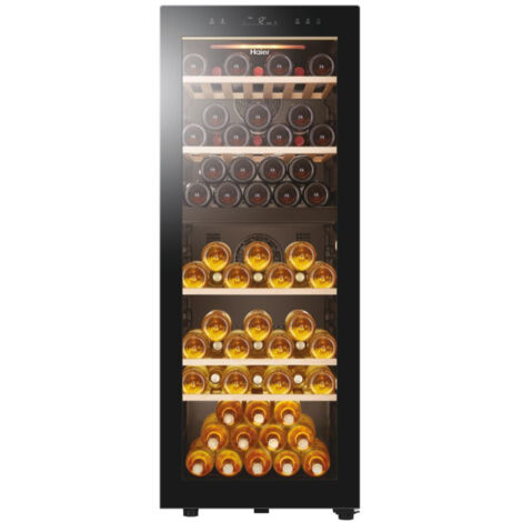 Haier Wine Bank 50 Serie 5 HWS79GDG Cantinetta vino con compressore Libera installazione Nero 79 bottiglie