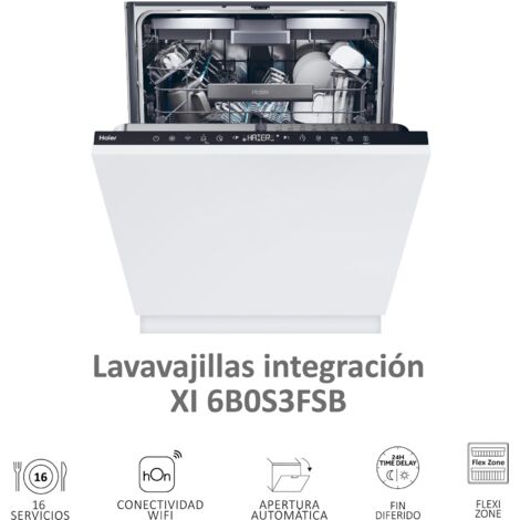 Haier XI 6B0S3FSB - Lavavajillas Integrable B 16 Cubiertos