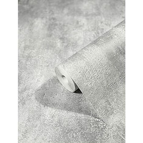 HAILEY 82246 - Carta da parati in tessuto non tessuto per soggiorno, camera da letto o cucina, 10,05 m x 0,53 m, colore: grigio chiaro