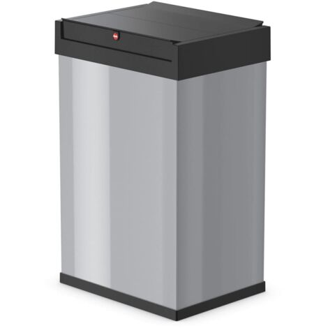 Hailo 0840-121 Big-Box 40 Swing S Poubelle grand volume Argenté