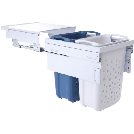 Hailo 3270461 LAUNDRY CARRIER 450 Wäschesortierer 2-fach Wäschebox Wäschekorb