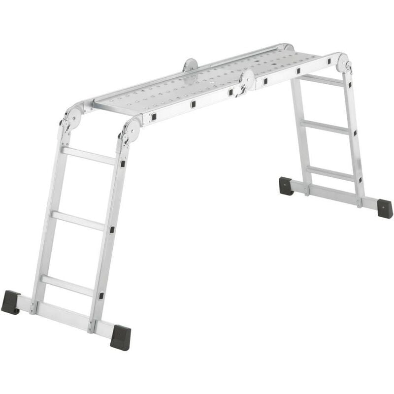 Hailo ProfiStep® combi 7412-037 aluminium Echelle polyvalente Hauteur de travail (max.): 4.35 m argent 16.7 kg