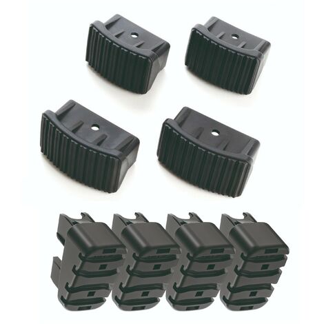HAILO 9920-501 - Lot de 4 Escabeaux Pieds Standard EasyClix (XXL et L40)