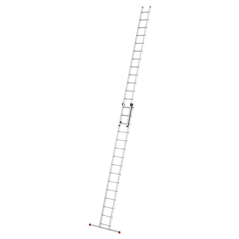 Hailo - Echelle coulissante à main 2 plans 2x15 échelons en aluminium 7,6m/8,4m ProfiStep Duo