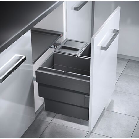 Hailo Einbaumülleimer, Schrank 60cm, Frontauszug selbstschließend