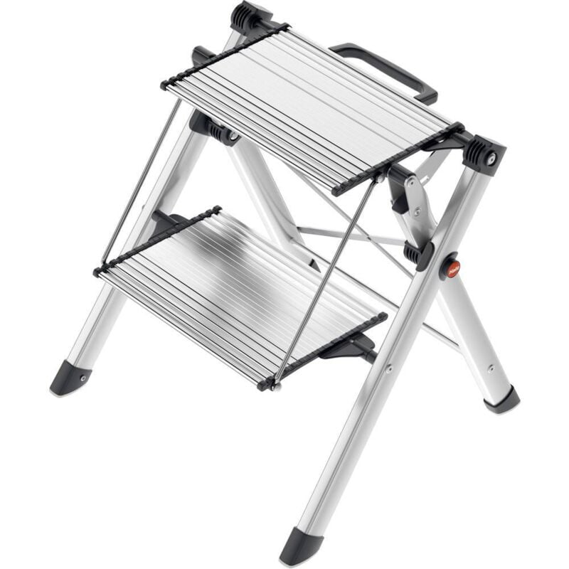 Hailo - MK80 ComfortLine 4310-100 aluminium Marchepied pliant pliable Hauteur de travail (max.): 244 cm argent, noir 3.6