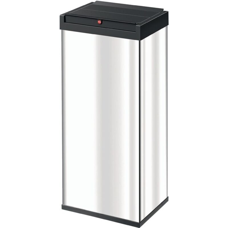 Poubelle H770xl340xP260 mm 52 l acier inoxydable Hailo