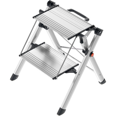 Hailo MK80 ComfortLine, Komfort-Trittleiter, 2 Stufen