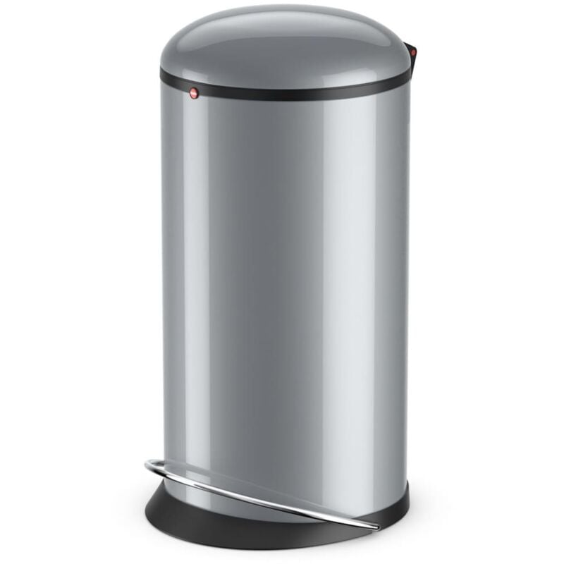 

Papelera con pedal Harmony plateado L 20L - Plateado - Hailo