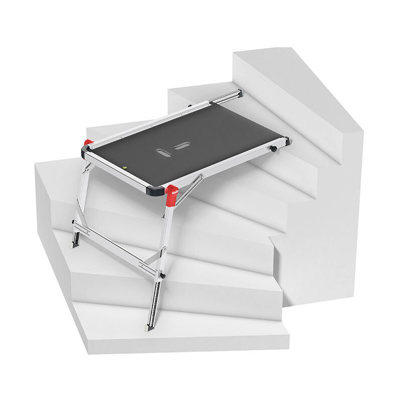 Hailo - Plateforme de travail pour escalier en aluminium TP1
