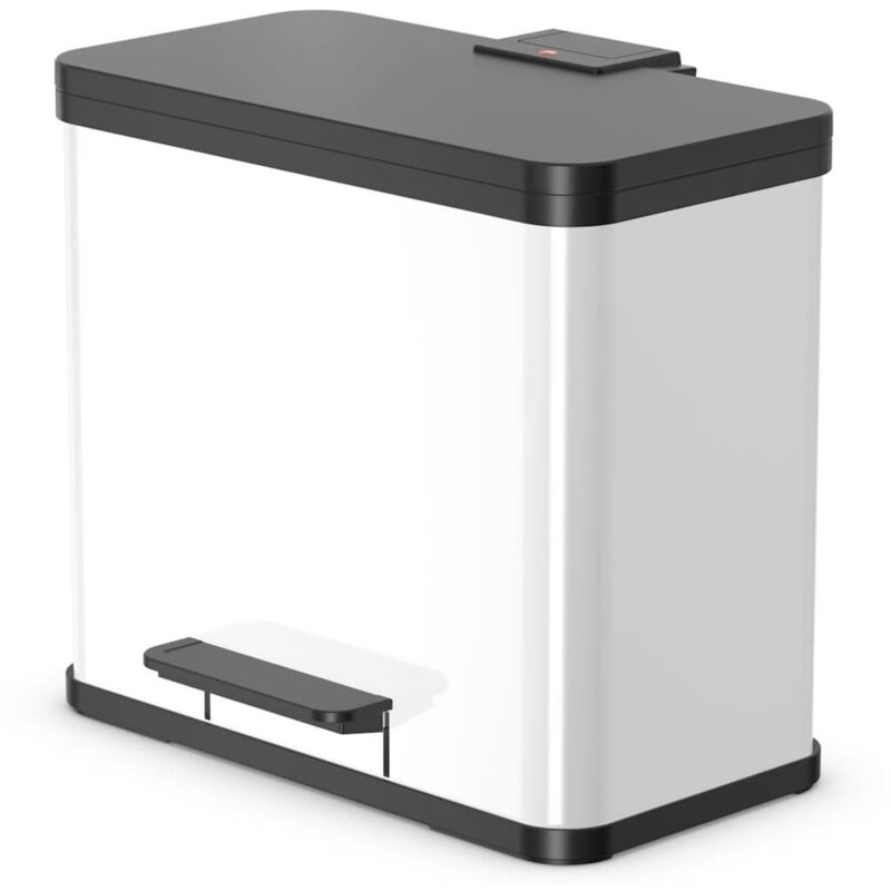 Hailo - Poubelle à pédale Oko Trio Plus Taille l 3x9 l Blanc 0633-230