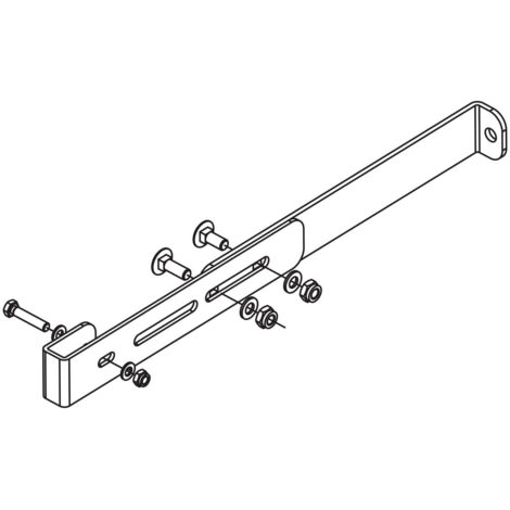 Hailo Wandhalter für GFK Leitern, für Leitertyp 9670/9650, 330-410mm Wandabstand