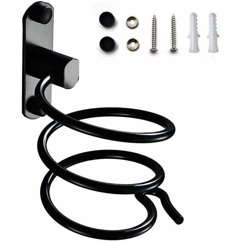 Snq Hair Dryer Holder, Wall-mounted Hair Dryer Holder, Hair Dryer Holder With Plug-in Holder, For Hotel, Bathroom, Restroom, Hair Salon