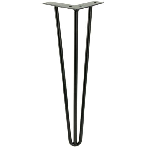 Hairpin Loft Möbelbein, mattschwarz, Höhe 41 cm