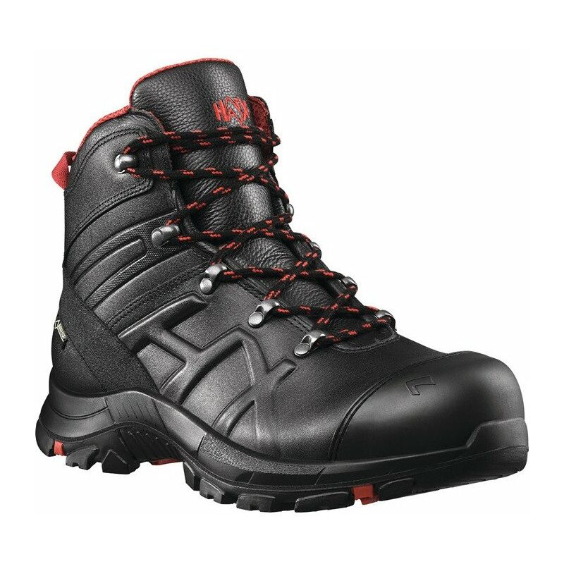 

Haix - Botas de seguridad BE Safety 54 Mediano 6 (39) cuero negro / rojo