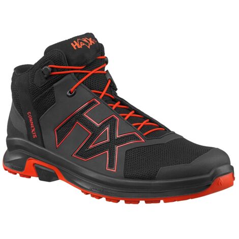 HAIX Halbschuh CONNEXIS Go GTX mid black-fire Gr. 39 UK 6,0