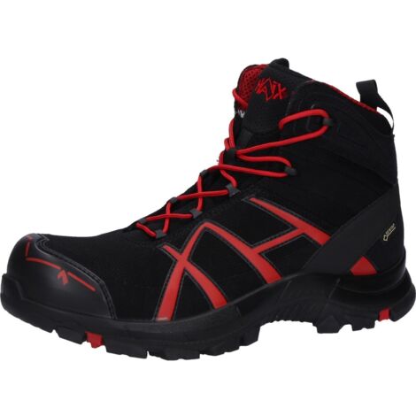 HAIX Stiefel BLACK EAGLE 40.1, MID, S3, schwarz-rot, Gr. 7,5 (41)