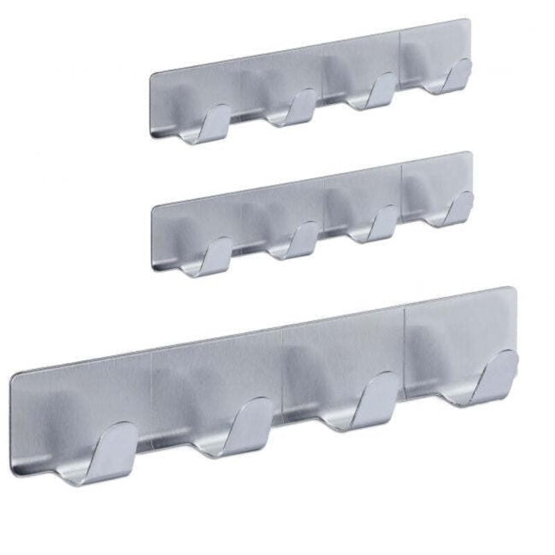 Image of Northix - Hakenleiste selbstklebend im 3er set 8