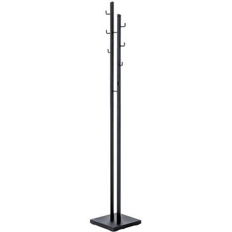 HAKU Möbel Appendiabiti nero, metallo - Dim.: L 29 cm x A 176 cm x P 29 cm, Stile: Moderno