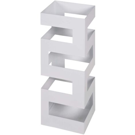 HAKU Möbel Portaombrelli bianco, metallo - Dim. L 16 cm x A 48 cm x P 16 cm, Stile Moderno