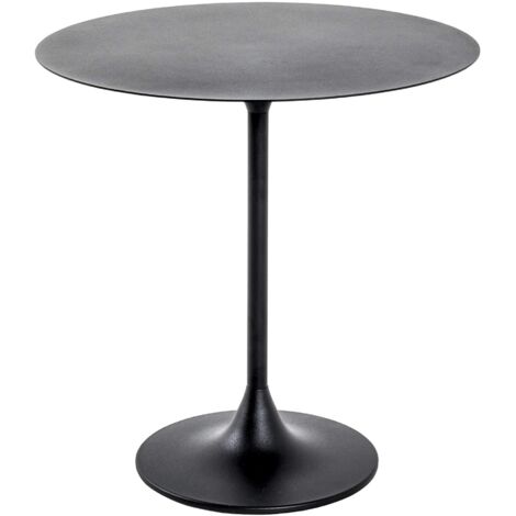 HAKU Möbel Tavolino nero, metallo - Dim. A 46 cm x Ø 45 cm, Stile Moderno