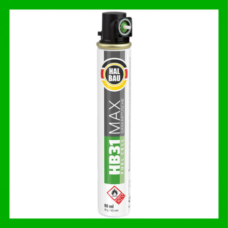HALBAU Gaskartusche 165mm 80ml Fuel Cell Ersatzgas für Nagler HB31 GRÜN - 1 St.