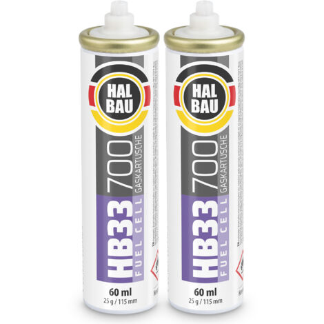 HALBAU Gaskartusche für gasbetriebene Setzgeräte 115mm HB33 – 2 St.
