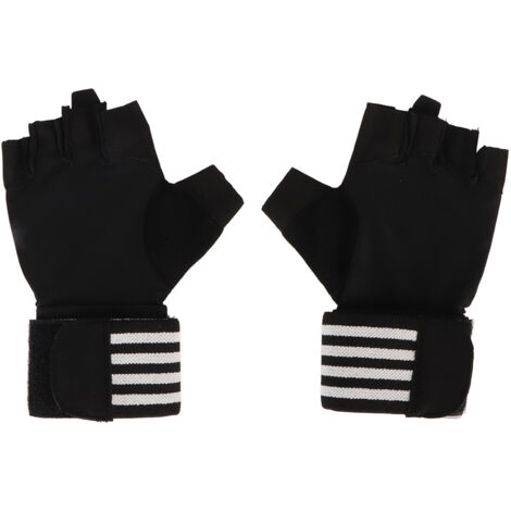 Halbfinger-Trainingshandschuhe mit Handgelenkschlaufe für Gewichtstraining und Fitness