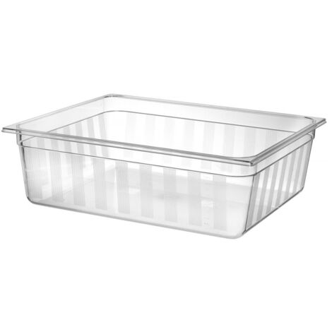 Halbtransparenter GN-Behälter aus Polycarbonat GN 2/1 Höhe 200 mm - Hendi 861196