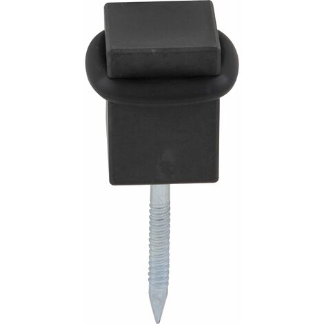HALCÖ Bodentürpuffer  25 x 25 mm, Stahl verzinkt schwarz passiviert