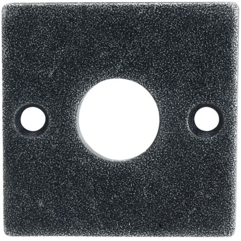 HALCÖ Rosette HALL & SÖLL - WC, 52 x 52 mm, verzinkt schwarz passiviert