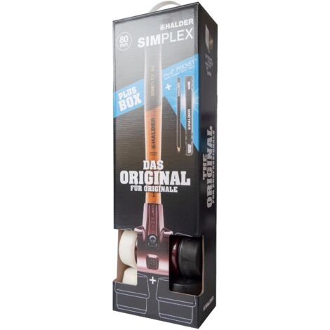 Halder Plus Box für Galabau Schonhammer 80mm mit 2 Schlageinsätzen Pica Pocket
