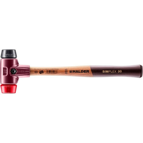 ERWIN HALDER KG Halder Simplex-Schonhammer Ø 30mm, Einsätze: TPE-Soft / T