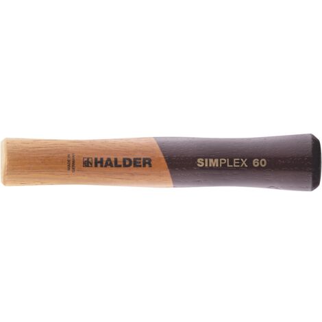 HALDER SIMPLEX Ersatzstiel aus Holz Kopf 60mm Stiel 207mm extra kurz
