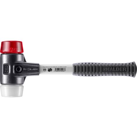 HALDER SIMPLEX Hammer Kunststoff / Superplastik mit verstärktem Tempergussgehäuse und Glasfaserstiel - D=50 mm - 3767.050