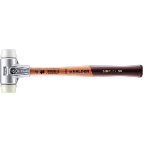 HALDER SIMPLEX Schonhammer Ø 30 mm Superplastik / Nylon mit Aluminiumgehäuse