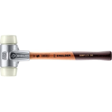 HALDER SIMPLEX Schonhammer Ø 50 mm Nylon mit Aluminiumgehäuse