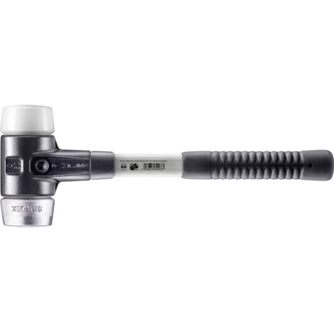 HALDER SIMPLEX Superplastik / Weichmetallhammer mit verstärktem Tempergussgehäuse und Glasfaserstiel - D=60 mm - 3779.060