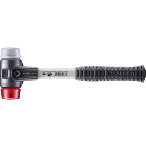 HALDER SIMPLEX TPE-Hammer mittel / Kunststoff mit verstärktem Tempergussgehäuse und Glasfaserstiel - D=40 mm - 3736.040