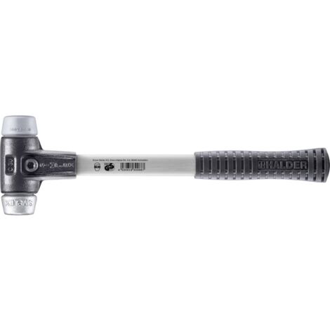 HALDER SIMPLEX TPE-Hammer mittel / Weichmetall mit verstärktem Tempergussgehäuse und Glasfaserstiel - D=30 mm - 3739.030