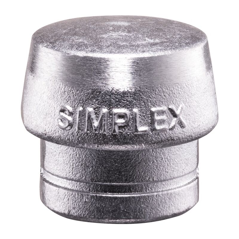 Image of Schannhammerkopf simplex head-d. Supporto duro argento in metallo morbido da 30 mm 3209.030 - Halder