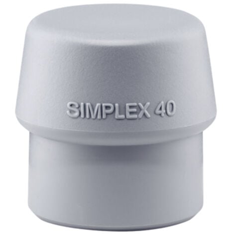 ERWIN HALDER KG Halder TPE-mid-Einsatz Ø 40mm, grau für Simplex-Schonhammer