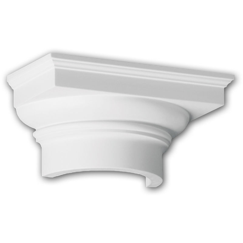 Half Column Capital 115008 Profhome Column Decorative Element Doric style white