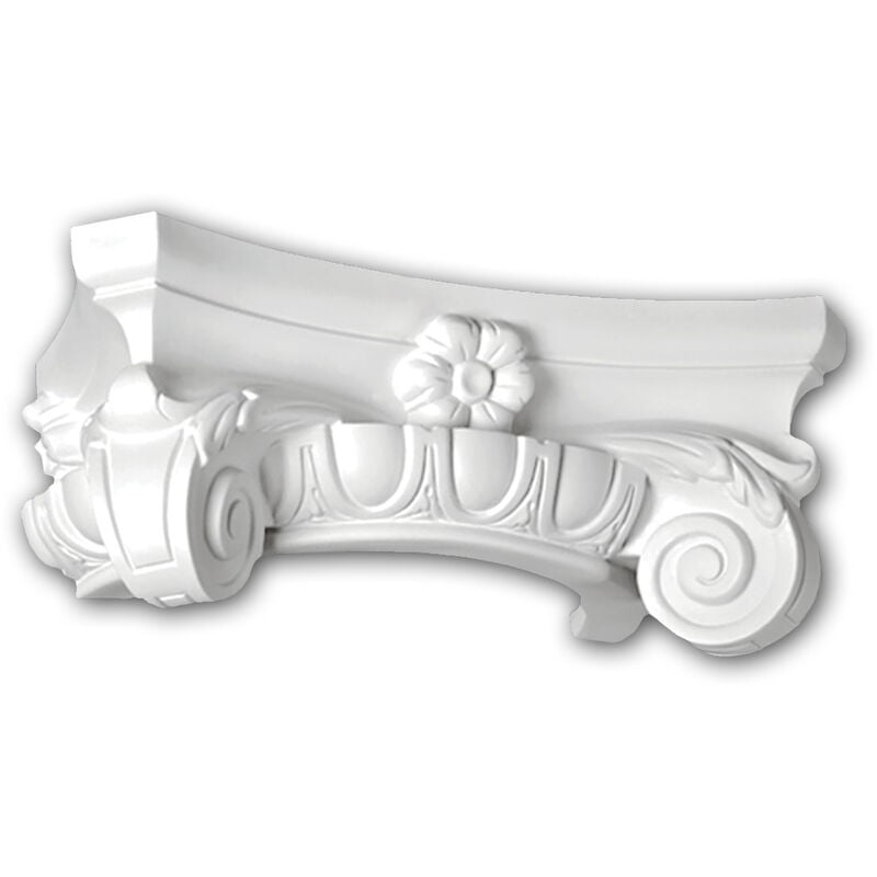 Half Column Capital 115003 Profhome Column Decorative Element Ionic style white