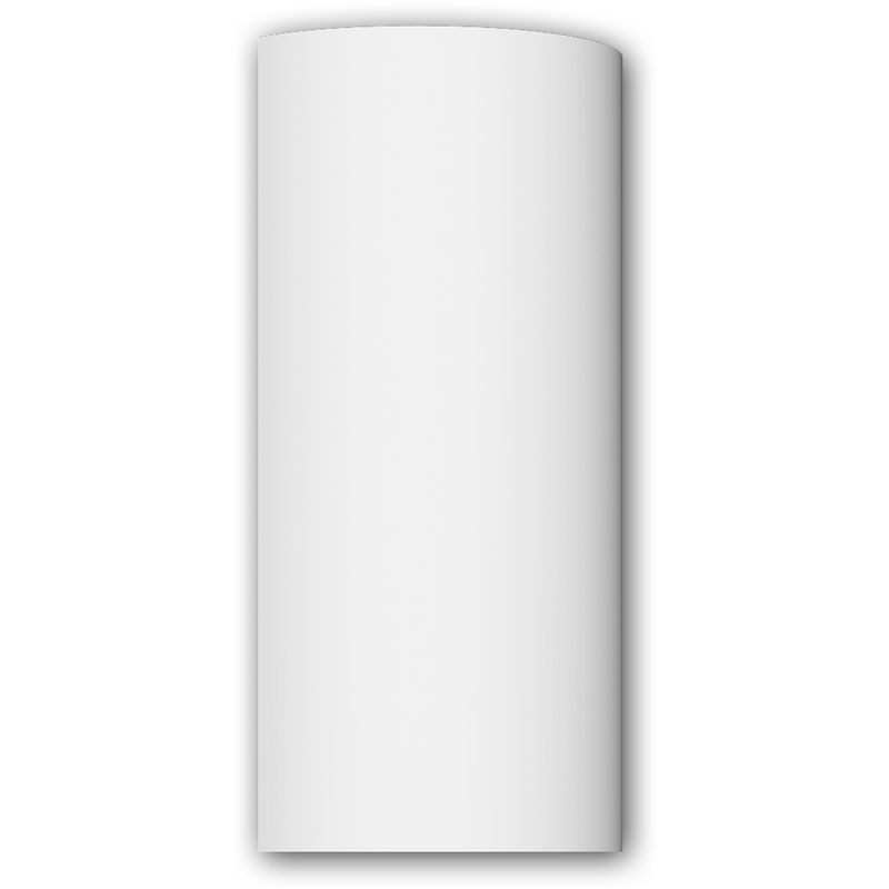 Profhome Decor - Half column segment Profhome 416002 Exterior trim Column Facade element Tuscan style white