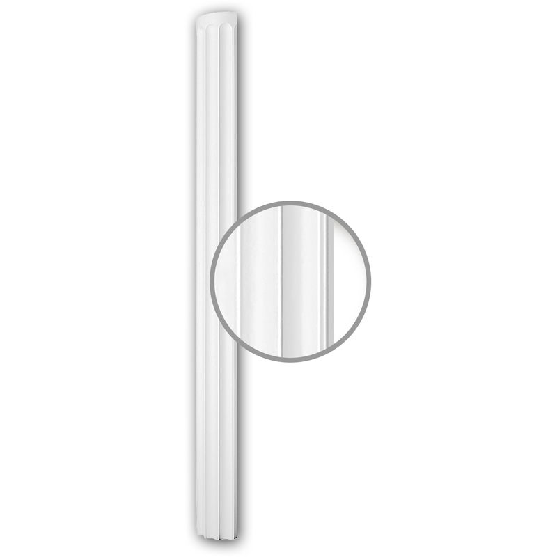 Half Column Shaft 116010 Profhome Column Decorative Element Neo-Classicism style white